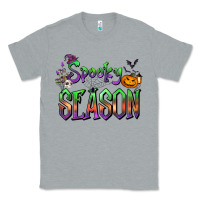 Heather Grey Halloween Spooky Season Classic Tee - FaDigitalArtStudio