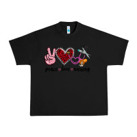 Black peace love nursing Urban Heavy Tee - Jasminsmagicworld