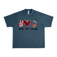 Midnight Navy peace love nursing Urban Heavy Tee - Jasminsmagicworld