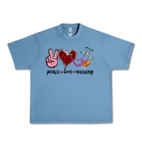 Pebble Blue peace love nursing Urban Heavy Tee - Jasminsmagicworld