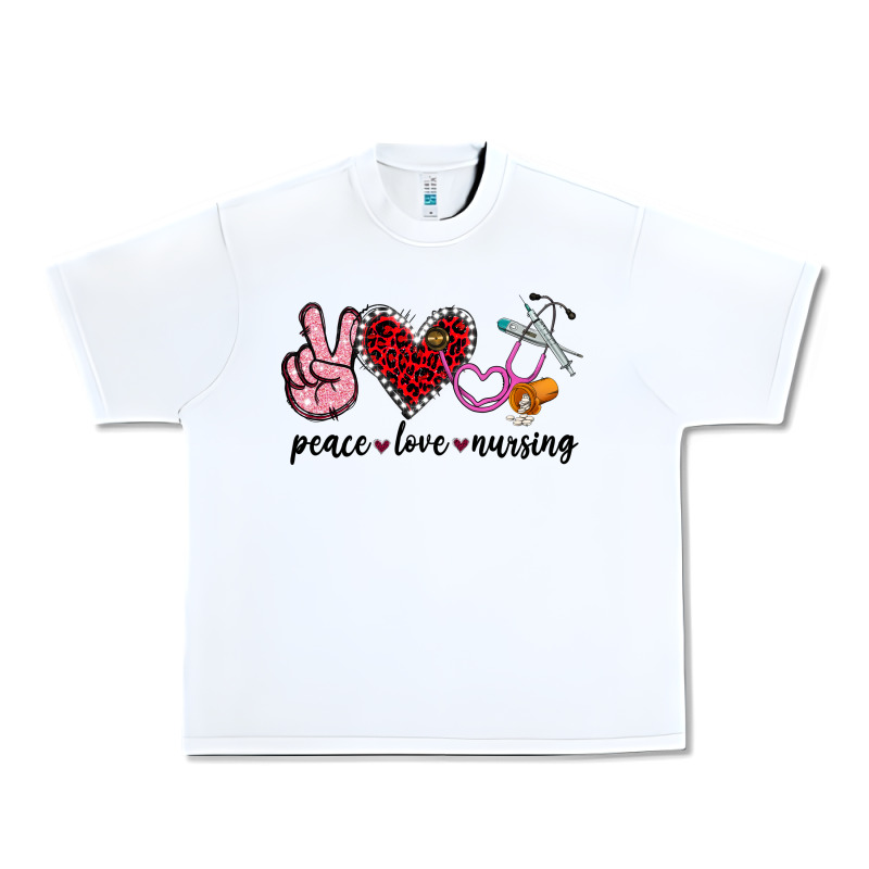 Peace Love Nursing Urban Heavy Tee by Jasminsmagicworld | Teevron