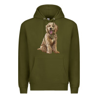 Army Green goldendoodle Premium Hoodie - BarkalooDesign