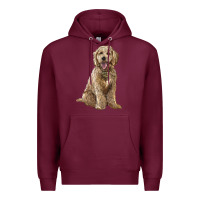 Burgundy goldendoodle Premium Hoodie - BarkalooDesign
