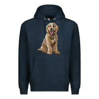 Navy goldendoodle Premium Hoodie - BarkalooDesign