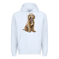 White goldendoodle Premium Hoodie - BarkalooDesign