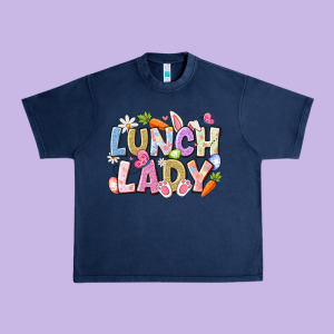 Lunch Lady Easter Urban Heavy Tee Designed By Cowhidedigitalart