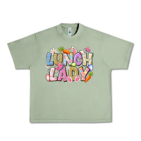 Oil Green lunch lady easter Urban Heavy Tee - CowhideDigitalArt