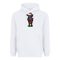 White black angus Heavyweight Hoodie - RanaPortraitStore