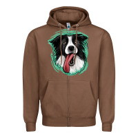 Chestnut border collie Zipper Hoodie - Jasminsmagicworld