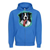 True Royal border collie Zipper Hoodie - Jasminsmagicworld