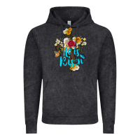 Vintage Black he is rısen with cross and butterfly Vintage Hoodie - Artiststas