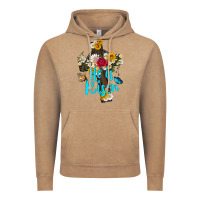 Vintage Coffee he is rısen with cross and butterfly Vintage Hoodie - Artiststas