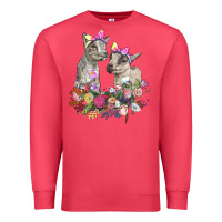 Cardinal floral baby goats Premium Sweatshirt - RanaPortraitStore