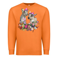 Carrot floral baby goats Premium Sweatshirt - RanaPortraitStore