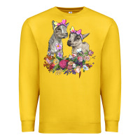 Lemon floral baby goats Premium Sweatshirt - RanaPortraitStore