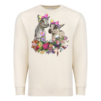 Sandshell floral baby goats Premium Sweatshirt - RanaPortraitStore