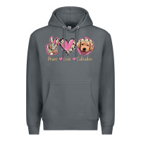 Rock Peace Love Labrador Premium Hoodie - Jasminsmagicworld