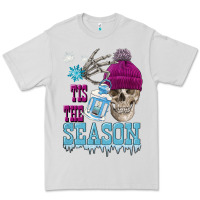 Dove Grey tis the season winter skull Premium Tee - FaDigitalArtStudio