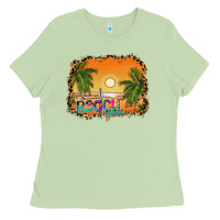 Matcha beach vibes Ladies Tee - CowhideDigitalArt