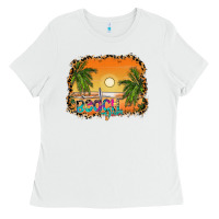 White beach vibes Ladies Tee - CowhideDigitalArt