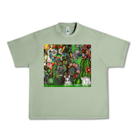 Oil Green easter Urban Heavy Tee - CowhideDigitalArt