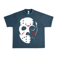 Midnight Navy jason hockey mask halloween Urban Heavy Tee - baoMotion