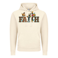 Vintage Artic faith cross and butterfly with sunflower leopard and roses Vintage Hoodie - Artiststas