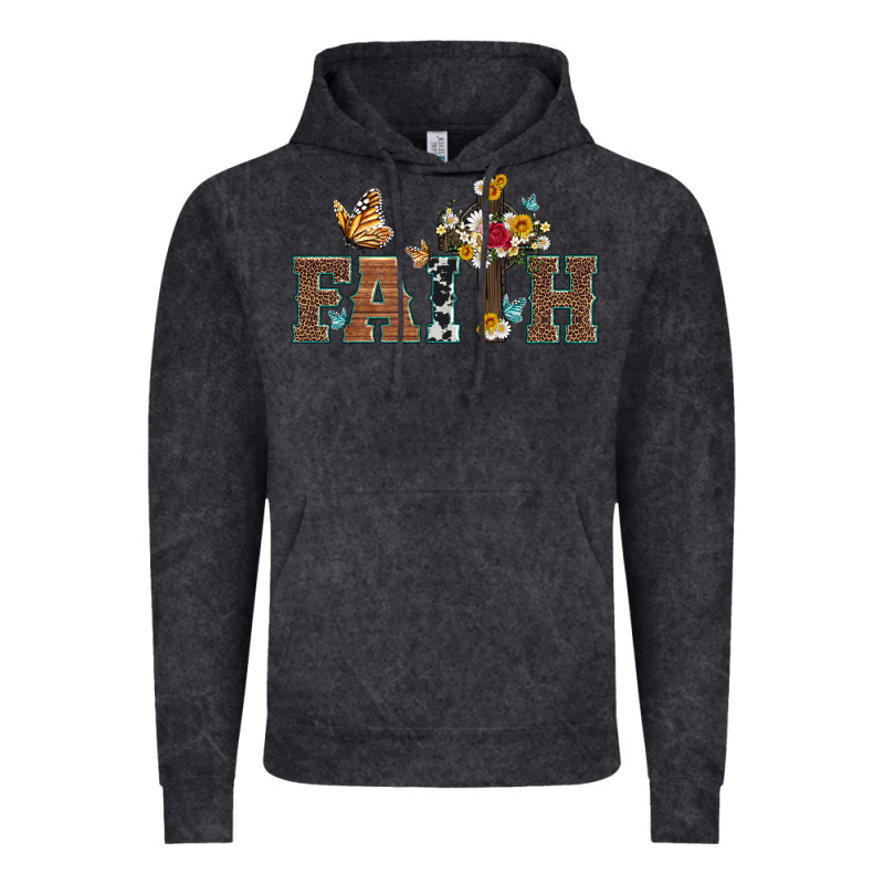 Faith Cross And Butterfly With Sunflower Leopard And Roses Vintage Hoodie by Artiststas | Teevron
