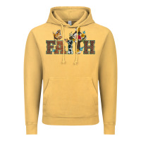 Vintage Mustard faith cross and butterfly with sunflower leopard and roses Vintage Hoodie - Artiststas