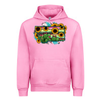 Fuchsia Pink Montana Map Sunflower Cactus Serape Urban Hoodie - RanaPortraitStore
