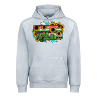 Heather Grey Montana Map Sunflower Cactus Serape Urban Hoodie - RanaPortraitStore