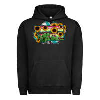 Pigment Black Montana Map Sunflower Cactus Serape Urban Hoodie - RanaPortraitStore