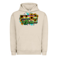 Pigment French Oak Montana Map Sunflower Cactus Serape Urban Hoodie - RanaPortraitStore