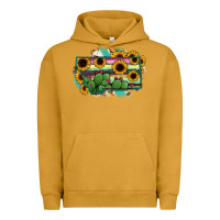 Pigment Peanut Butter Montana Map Sunflower Cactus Serape Urban Hoodie - RanaPortraitStore