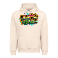 Sandshell Montana Map Sunflower Cactus Serape Urban Hoodie - RanaPortraitStore