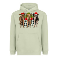 Matcha christmas heifers back view Heavyweight Hoodie - RanaPortraitStore
