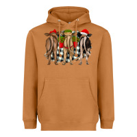 Meerkat christmas heifers back view Heavyweight Hoodie - RanaPortraitStore