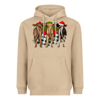 Mushroom christmas heifers back view Heavyweight Hoodie - RanaPortraitStore