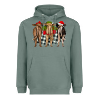 Sage christmas heifers back view Heavyweight Hoodie - RanaPortraitStore