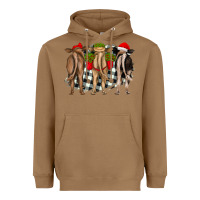 Toasted Coconut christmas heifers back view Heavyweight Hoodie - RanaPortraitStore
