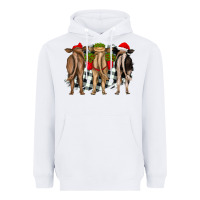 White christmas heifers back view Heavyweight Hoodie - RanaPortraitStore
