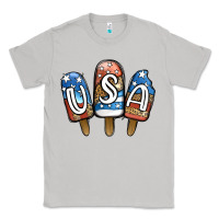 Moon Dust USA Patriotic Leopard Popsicles Classic Tee - Jasminsmagicworld