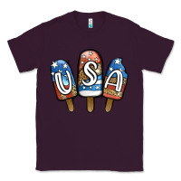 Plum USA Patriotic Leopard Popsicles Classic Tee - Jasminsmagicworld