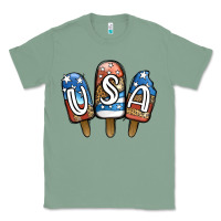 Sage USA Patriotic Leopard Popsicles Classic Tee - Jasminsmagicworld