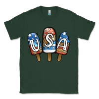 Usa Patriotic Leopard Popsicles Classic Tee | Teevron