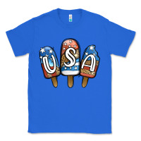 True Royal USA Patriotic Leopard Popsicles Classic Tee - Jasminsmagicworld