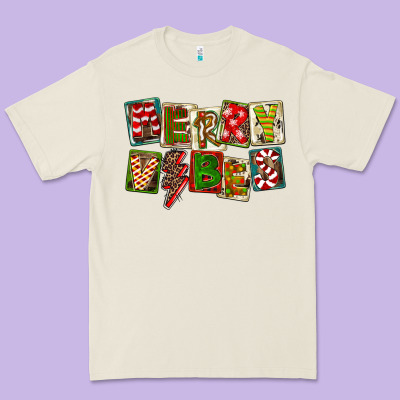 Merry Vibes Premium Tee Designed By Fadigitalartstudio