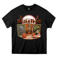 Black basketball dad Heavy Core Tee - FaDigitalArtStudio