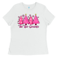 Tis The Season Pink Trees Ladies Tee | Teevron