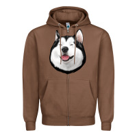 Chestnut Husky Zipper Hoodie - Jasminsmagicworld